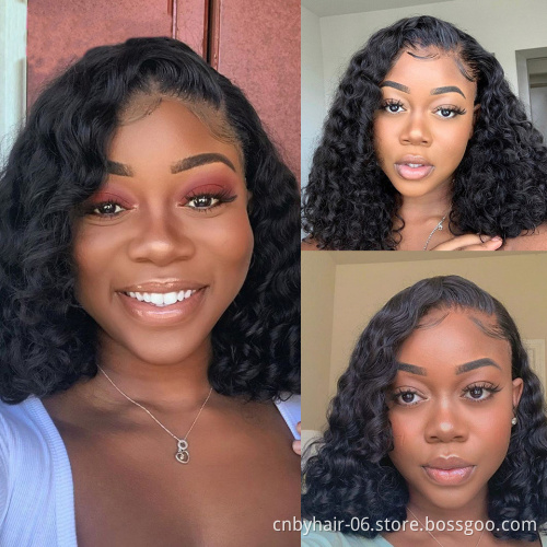 Wholesale Straight Bob Wigs Brazilian Virgin Human Hair Lace Front Wigs Human Hair Front Lace Part 150% Density For Black Women